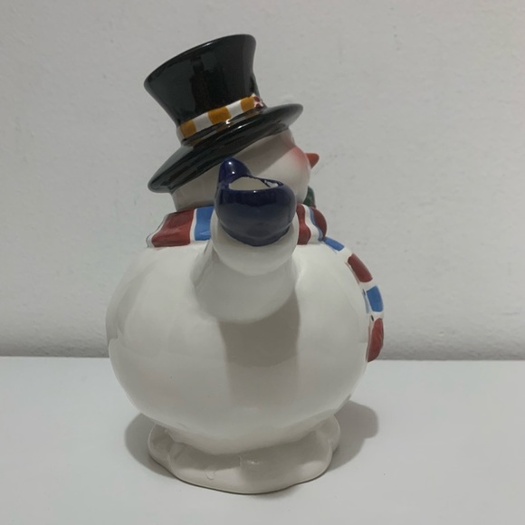 Vintage SNOWMAN Royal Seasons Teapot Red&Blue Scarf Hand Painted Collectible - Picture 13 of 16